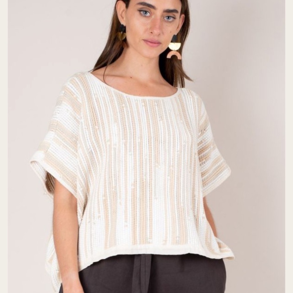 Tonle Srey Crop Top- Natural